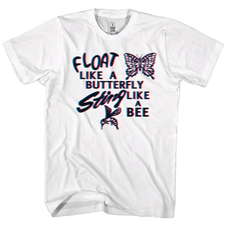 2bhip Muhammad Ali Boxing Legend Float Like A Butterfly Sting Like A Bee Adult T Shirt Walmart Com Walmart Com