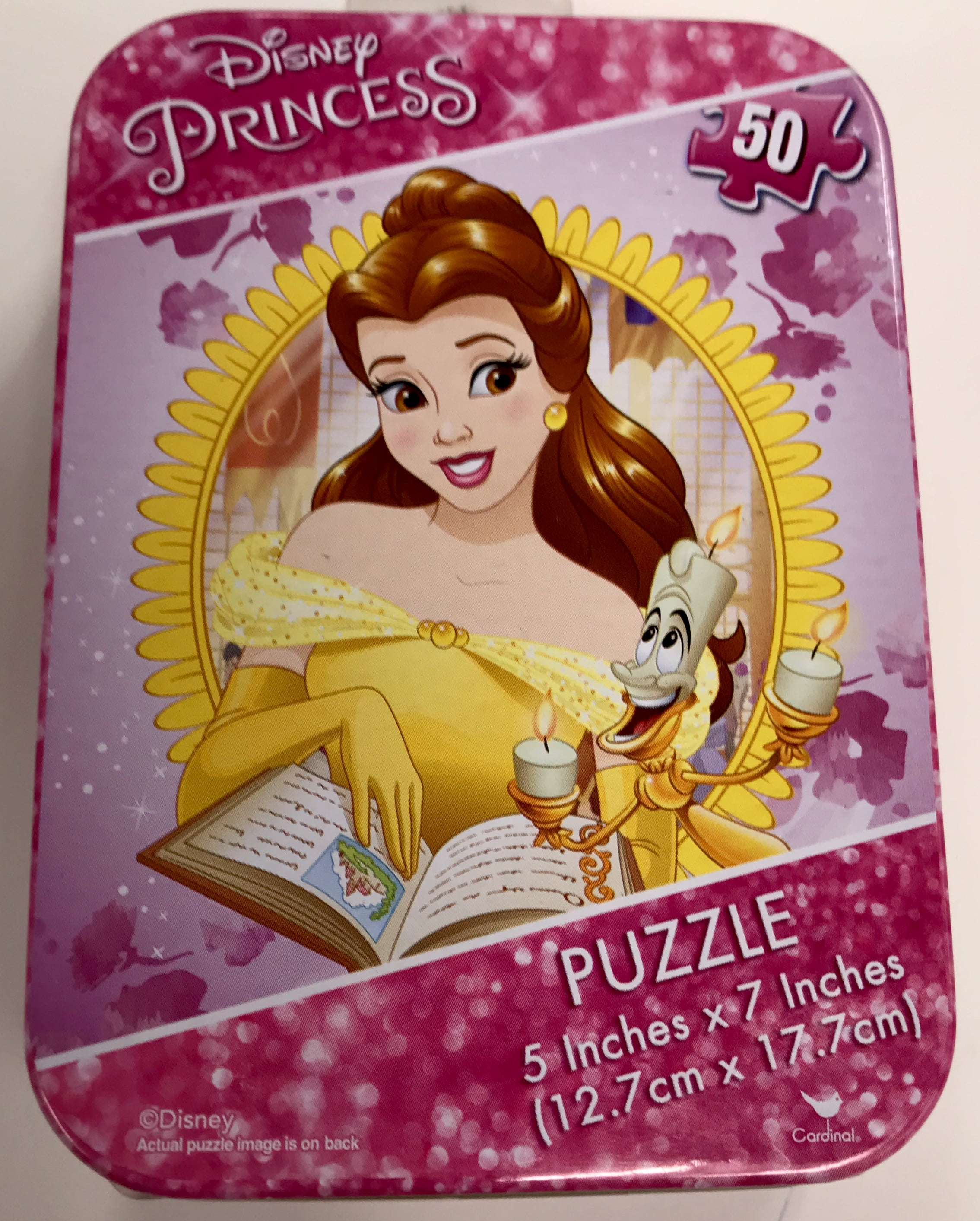 Cardinal Disney Princess Mini Puzzle Tin 50 Piece Walmart Com Walmart Com
