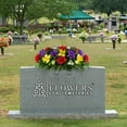 thumbnail image 3 of Sympathy Silks Artificial Cemetery Flowers 30" Red Rose/Purple Dahlia/Yellow Orchid cemetery saddle, 3 of 8