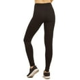 thumbnail image 4 of DailyWear Womens Full Length Active Plain Cotton Leggings Black, XLarge, 4 of 4