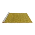 thumbnail image 2 of Ahgly Company Machine Washable Indoor Rectangle Solid Yellow Modern Area Rugs, 5' x 8', 2 of 4