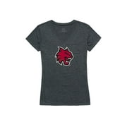 CWU Central Washington University Wildcats Womens Cinder T-Shirt Heather Charcoal