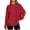 Red, variant on Telankuip Womens Long Sleeve Oversized T Shirts Basic Solid Color Crewneck Workout Tee Tops 2025 Fall Winter Loose Fit Casual Stylish Workout Clothes Yellow XS