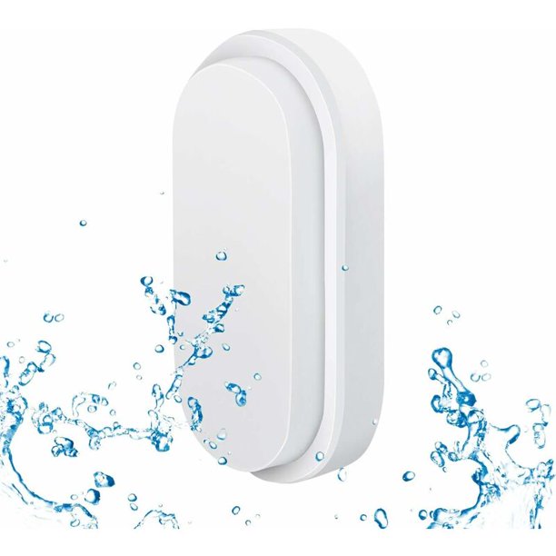 Lámpara LED para exteriores de 12 W, luz de pared exterior con lámpara LED ovalada, 4000 K, blanco natural, IP54, resistente al agua, para jardín, terraza, garaje, pasillo, sótano, jardín de invierno-