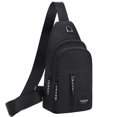 thumbnail image 2 of IFNWSV Men's Small Sling Bag Zipper Multi-purpose Crossbody Bags Travel Outdoor Sports Bag with Earphone Hole, 2 of 5