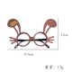 thumbnail image 1 of Decoraciones navideñas, juguetes para niños y adultos, gafas de asta de muñeco de nieve de Papá Noel, gafas decoradas de Navidad para vacaciones, 1 of 4