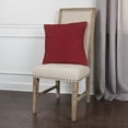 thumbnail image 2 of Red Nubby Textured Modern Throw Pillow, 2 of 2