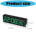thumbnail image 3 of Digital Alarm Clock Desk Clocks for Living Room Bedroom with Large Number,Dimmer,Loud Alarm Temperature,Day of Week, 3 of 8