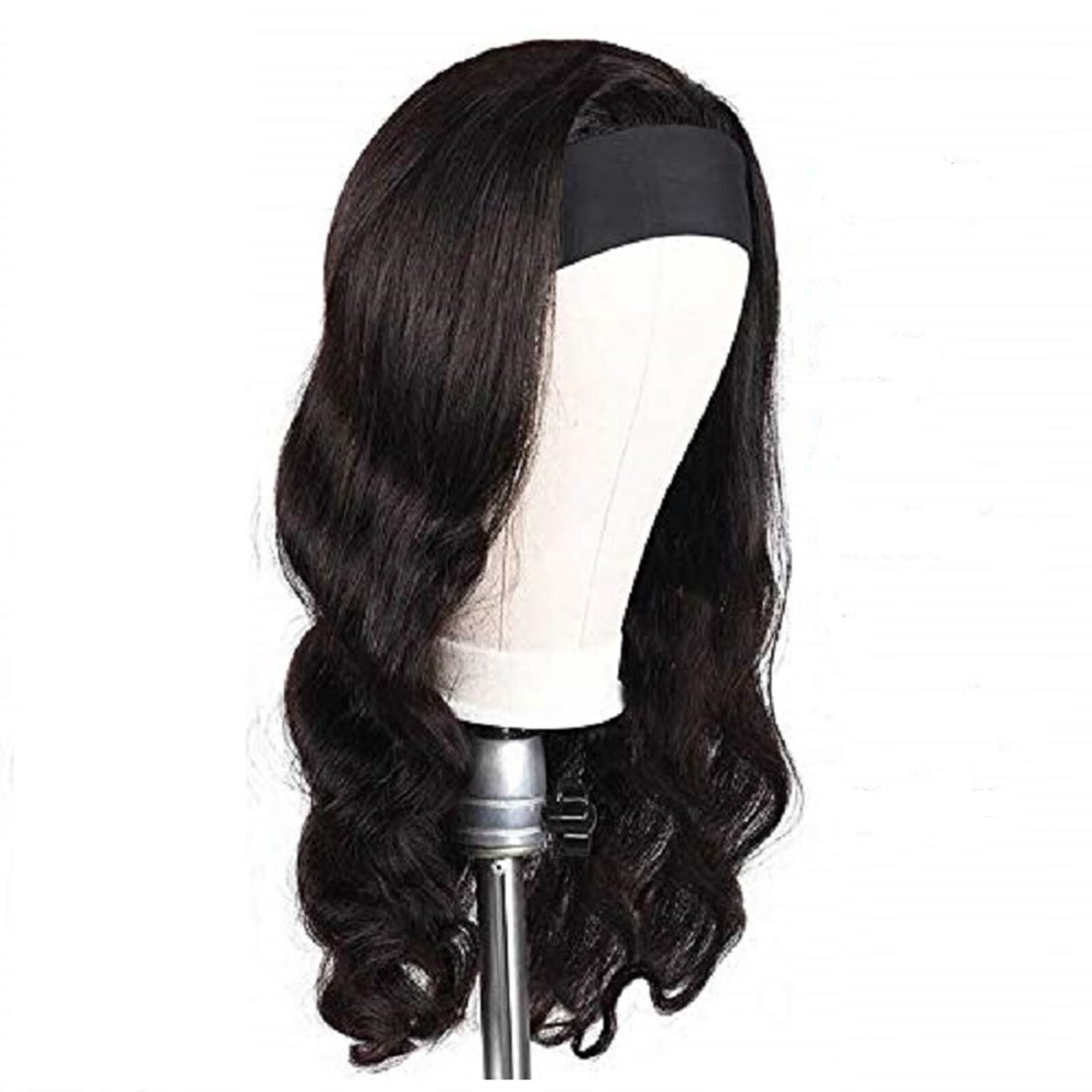 UTOURS Human Hair Wigs For Women Black Color Natural Lace Hair Black Hair Long Wigs Fashion Sexy Wave Synthetic Wig High Temp