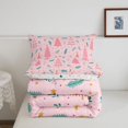 thumbnail image 5 of Manfei Cute Animals Full Size Comforter Sets,Christmas Print Bedding Comforter Set,Xmas Reversible,3-Piece,1 Comforter and 2 Pillowcases, 5 of 7