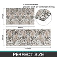 thumbnail image 7 of Brown Classic Floral and Scroll Pattern Kitchen Rugs Sets Of 2,Anti Fatigue Kitchen Mat Rugs Non Slip Washable,Decorative Kitchen Floor Mats for Kitchen,Sink,Laundry,17"x30"+17"x47", 7 of 7