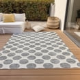 thumbnail image 6 of Addison Rugs Chantille Indoor/Outdoor Transitional Circles Gray Washable Rectangle Rug, 2'6" x 3'10", 6 of 6