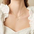 thumbnail image 4 of Dainty Golden Initial Necklace Handwriting Style Letter A-Z Necklace 18"with 2"extender Tiny Heart Initial Box Chain Necklace Cute Personalized Monogram Name Necklace for Women Trendy diy, 4 of 4