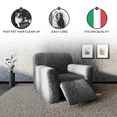 thumbnail image 4 of 2024 Recliner Loveseat Slipcover - Solid Light Grey - 2 Seater Recliner Cover, 4 of 8