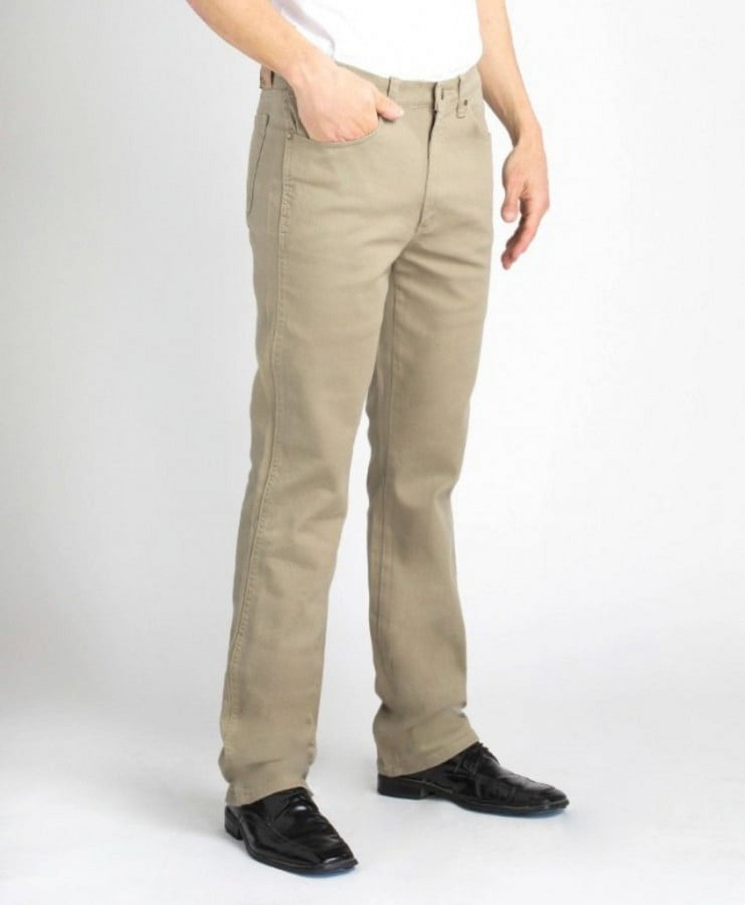 Victorious Men's Basic Essential Flared Jeans Khaki 32 