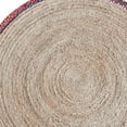 thumbnail image 2 of Jaipur Art And Craft Home Décor 90x90 CM (3 x 3 Square feet)(35.10 x 35.10 Inch)Multicolor Round Jute AreaRug Carpet throw, 2 of 3