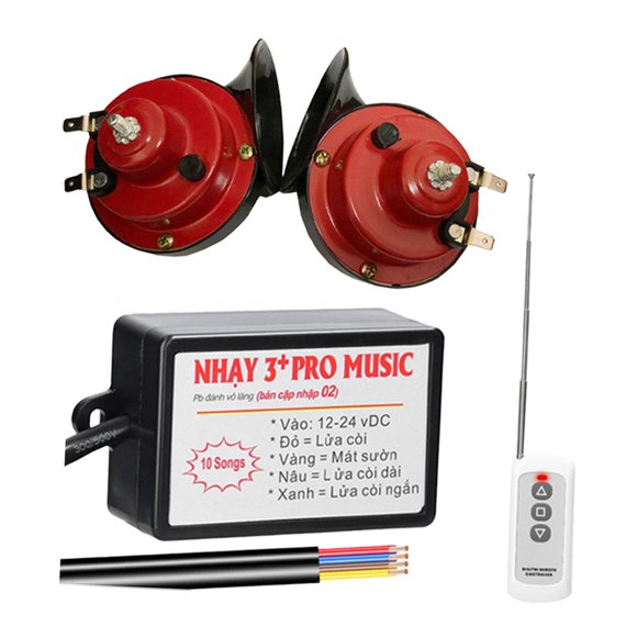Kit De Controlador De Bocina De Aire Genérico Para Coche Y Camión, 12V, 24V, Resistente Con Mando A Distancia