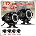 thumbnail image 2 of GONZALO Con interruptor Focos para motocicletas Mini U7 Lámpara de motocicleta Faros LED para motocicletas Accesorios de automóviles LED súper brillante Scooter Ojos de ángel Lámpara decorativa Luz an huangjie unisex, 2 of 2