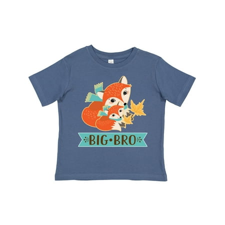 

Inktastic Brother Big Bro Woodland Fox Gift Toddler Boy Girl T-Shirt