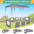 thumbnail image 6 of SANOPY 10' x 30' Commercial Instant Canopies Gazebo, Heavy Duty Pop Up Canopy with 4 Sandbags for Outdoor Market Activities, Gray, 6 of 9