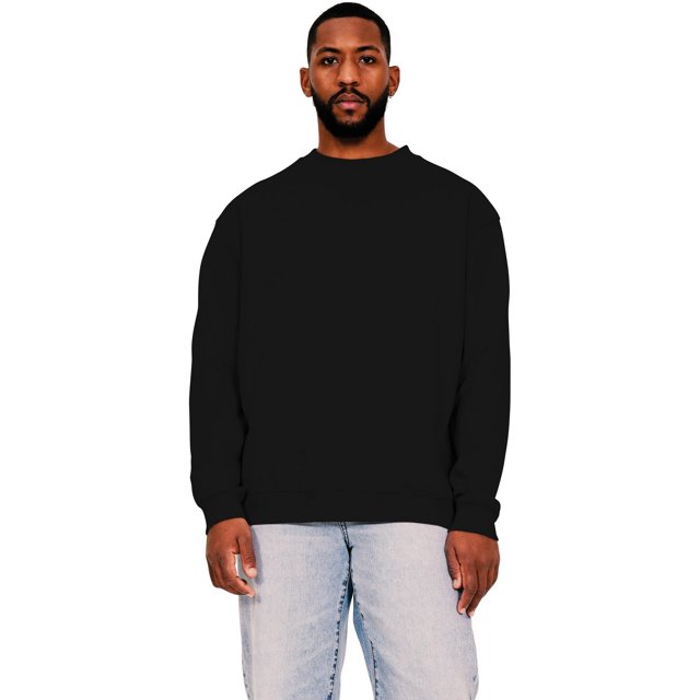 Casual Classics - Jersey de Algodón Ringspun para Hombre (Negro)