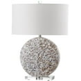 thumbnail image 5 of SAFAVIEH Lindsey 26.5 in. H Mosaic Shell Round Table Lamp, Cream, 5 of 7