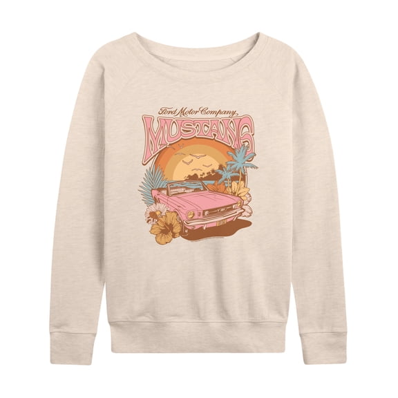 Ford - Mustang Beach - Women's French Terry Long Sleeve Pullover