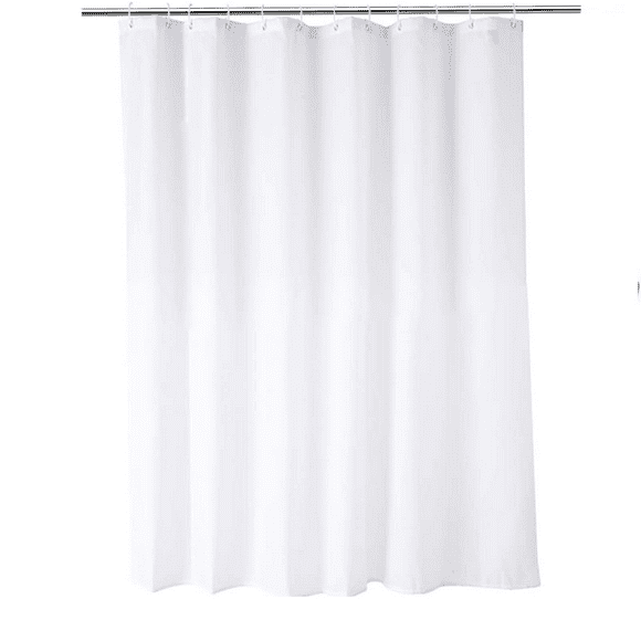 72x72IN Liner Fabric Washable White Shower Curtains Boho Shower Curtain Woven Fabric Shower Curtain Shower Curtain Liner Waterproof, No Chemical Smell for Bathroom Showers, Bath Tubs