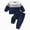 H554-Blue, variant on TOWED22 Toddler Baby Boy Clothes 2Pcs Patchwork Pullover Pants Set Long Sleeve Sweater Sweatsuit Cute Fall Winter Outfits,Blue,3-6 M