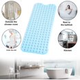 thumbnail image 2 of HadinEEon Extra Long Bath Mat for Tub, Shower Mats with Suction Cup, 40x16inch, 2 of 9