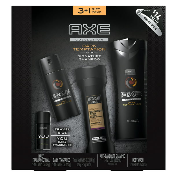 AXE Dark Temptation Gift Box with Bonus Travel Body Spray