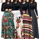 thumbnail image 3 of Las mujeres impresión Floral vestido largo de manga larga Casual Maxi vestidos Boho fiesta vestido de noche playa más el tamañopangjing, 3 of 4