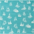 thumbnail image 2 of Unique Loom Outdoor Coastal Collection Area Rug - Flotilla (10'  Square Teal/Ivory), 2 of 8