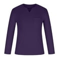 thumbnail image 4 of Njoeus Mens Long Sleeve Athletic Shirts Men Casual Slim Fits Comfy Cotton V Neck Sport Gym Workout T Shirt with Pocket (M-5XL Big & Tall Size), 4 of 8