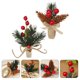 thumbnail image 4 of GOOHOCHY 2 anillos para servilletas navideñas con forma de bayas, broches para servilletas, decoración de mesa., 4 of 7