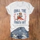 thumbnail image 2 of Blusas de Manga Corta para las Mujeres Divertida Impresión Cuello Redondo Camiseta Vintage, Blusas de Primavera para las Mujeres, 2 of 4