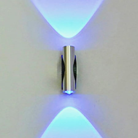 

CACAGOO LEDs Wall Lamp Two-Sided 176-265V Indoor Wall Sconces Aluminum Exterior Lights Fixture for Bedroom Stairs Hallway Living Home Decor