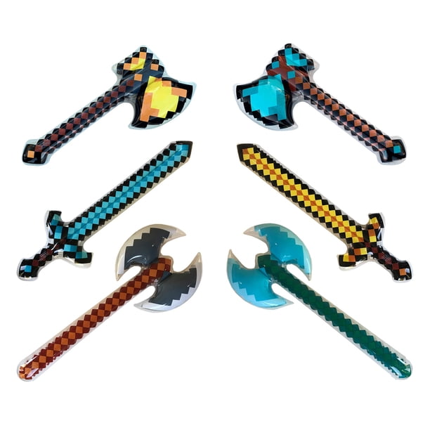 Armas inflables: espadas inflables, diamantes, hachas, hachas