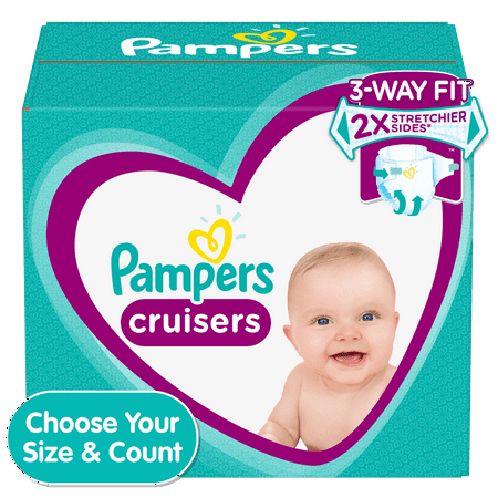 Pampers Cruisers Active Fit Taped Diapers, Size 3, 174