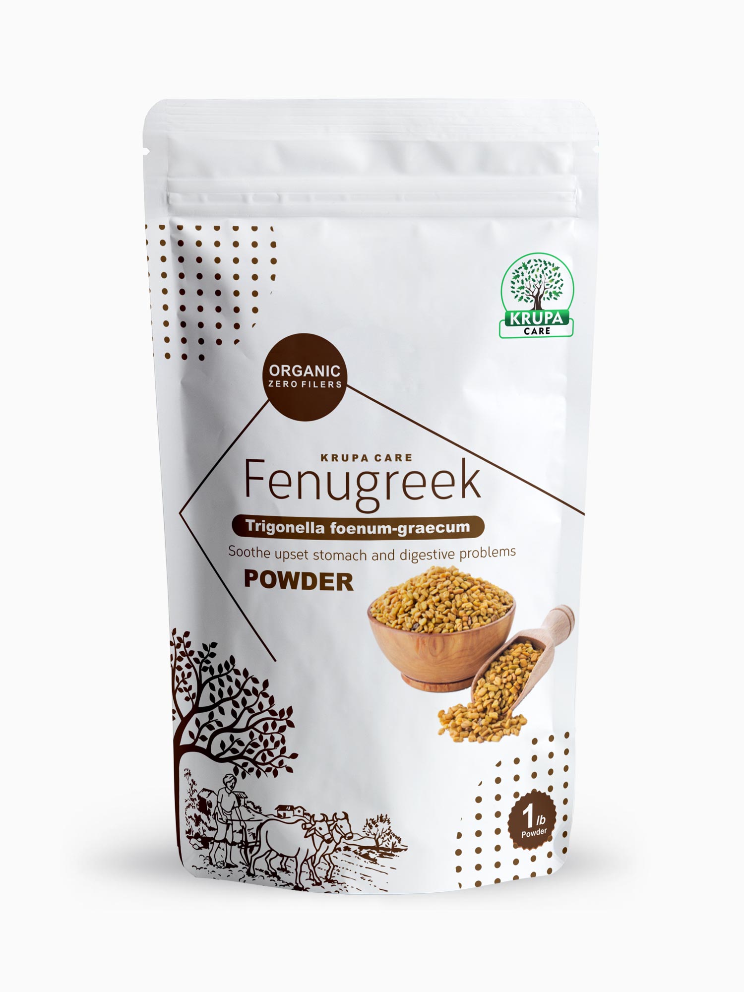 Fenugreek seed Powder 1 Pound (16 Ounce)