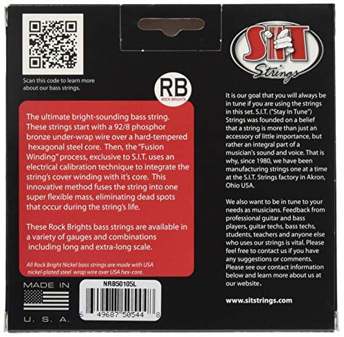 SIT Strings NRB50105L Fusion Wound Medium Nickel Bass Strings