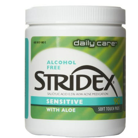 Stridex Daily Care Acne Pads with Salicylic Acid Sensitive with Aloe 90