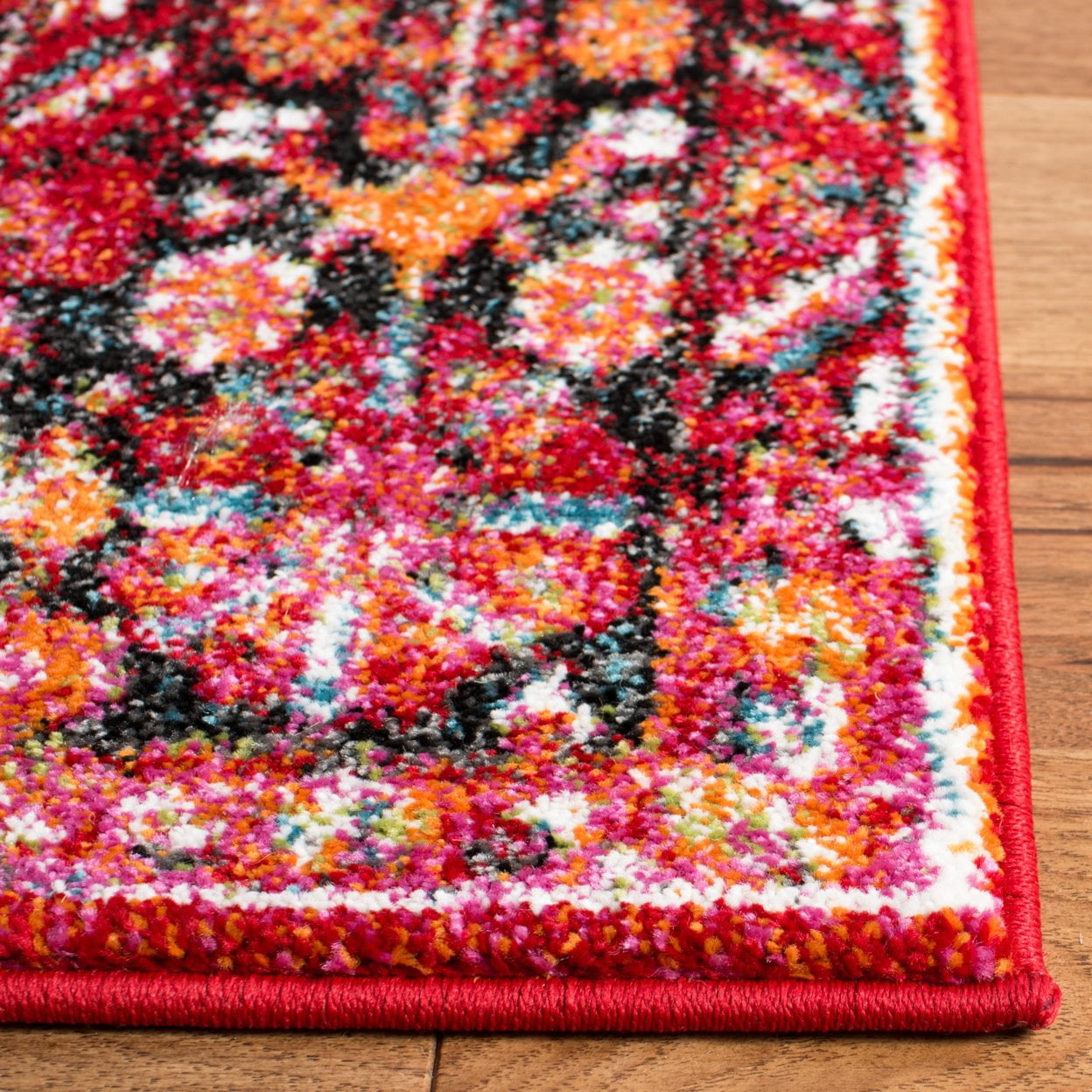 SAFAVIEH Vintage Hamadan Cathleen Traditional Area Rug, Red/Multi, 5'3" x 7'6"