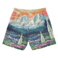 thumbnail image 7 of FORMRS Boys Swim Trunks Quick Dry Mesh Liner Boardshorts Sizes XS-XL, Floral Mountain, 7 of 7