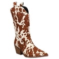 thumbnail image 2 of Dingo  Womens Live A  Cow Pointed Toe   Casual Boots   Mid Calf Mid Heel 2-3", 2 of 7