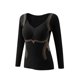 thumbnail image 2 of Ropa interior térmica para mujer, sin costuras, cálida y aterciopelada, gruesa, de lana polar., 2 of 3