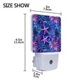 thumbnail image 4 of Yayeee LED Plug in Night Light for The Home with Auto Dusk to Dawn Light Sensors, 2 Pack, Neon Pink Starfish, 4 of 6