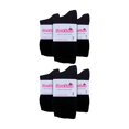 thumbnail image 2 of Chaussettes pour Femmes en Coton Uni Riche / 12 Paires / Sock Snob / Chaussettes Fines Colorées Mi-Mollet, 2 of 2