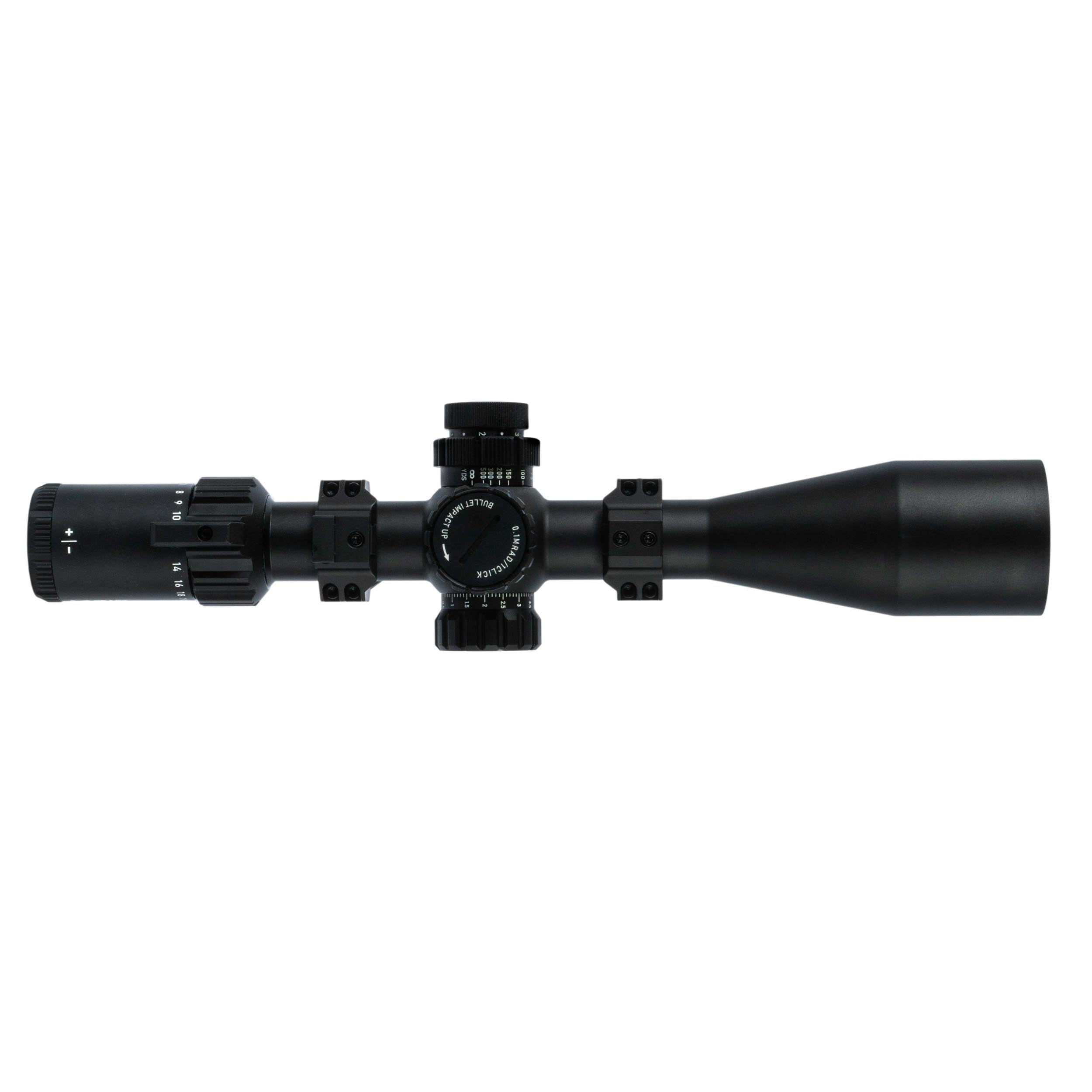 Monstrum Beast 6-24x50 FFP Scope | Featuring ED Glass, Adjustable Objective, Precision Turrets with Zero Stop, Daylight Bright Reticle, and Anti-Cant Scope Rings | CM6 MOA Reticle