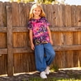 thumbnail image 3 of Lanbubble Girls Short Sleeve Graphic T-Shirt Fashion Cat Tee, Sizes 7-12, 3 of 7